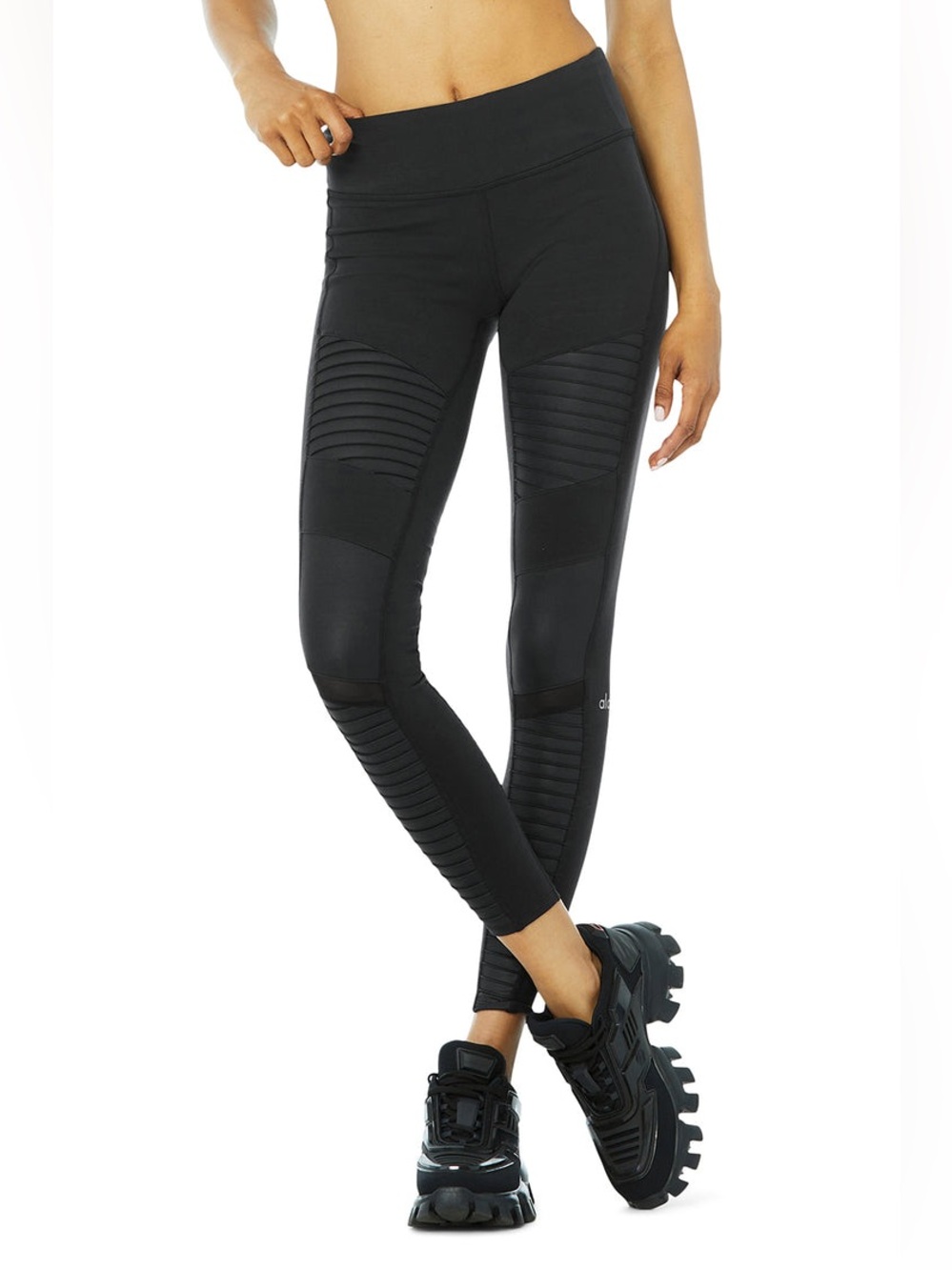 Alo yoga Black Moto Leggings - size medium
